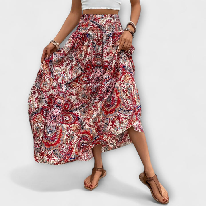 Flowing Patterned Skirt