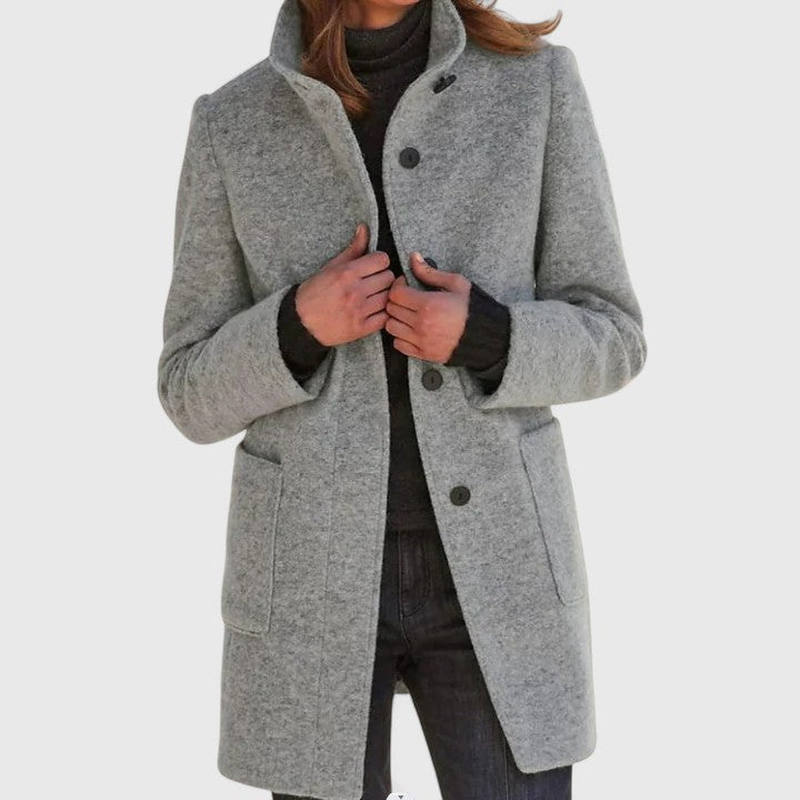 Elena® | Elegant Wool Blend Coat