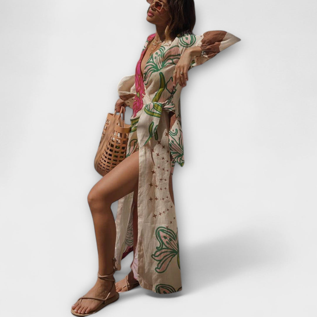 Tracey - Strapless Tunic Maxi Dress