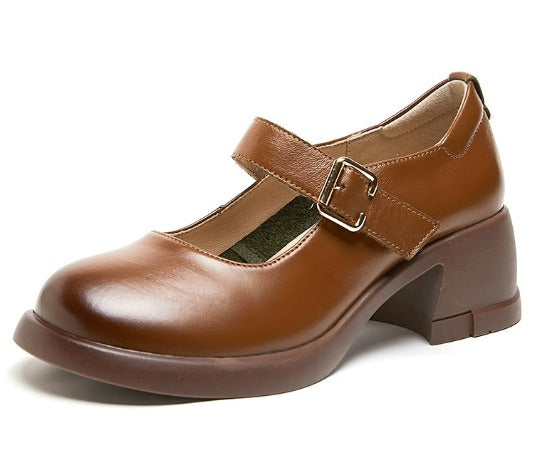 Serena |  Minimalist Mary Jane Flats for Daily Outfits