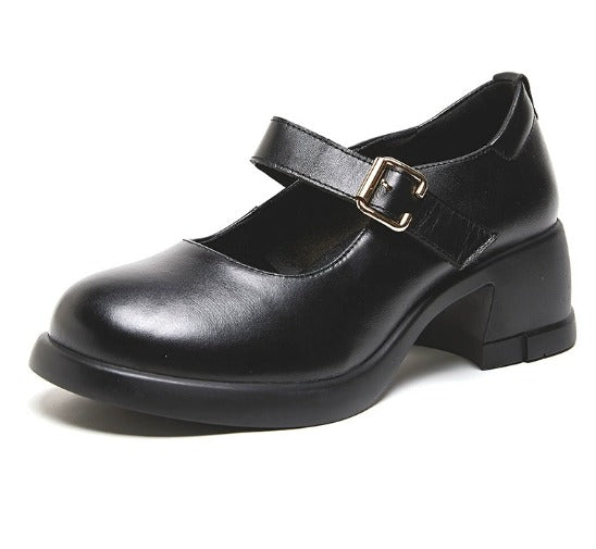 Serena |  Minimalist Mary Jane Flats for Daily Outfits