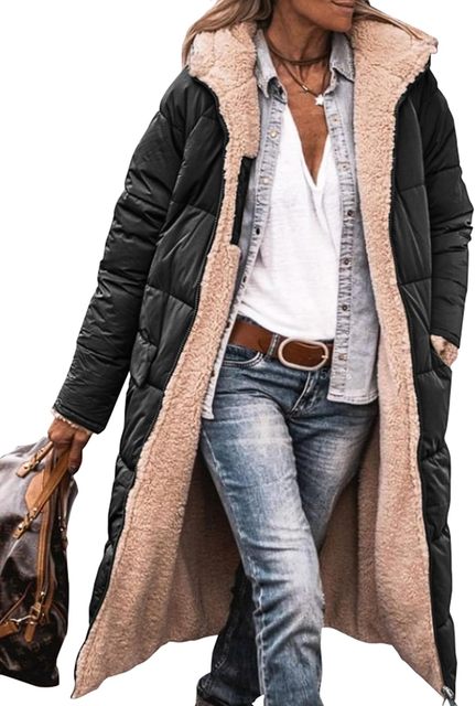 Dakota Fleece and Casual Coat with Hood