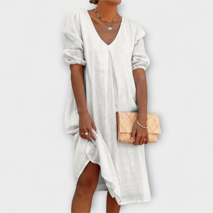 Fanny - Elegant Summer Dress with Crochet Details