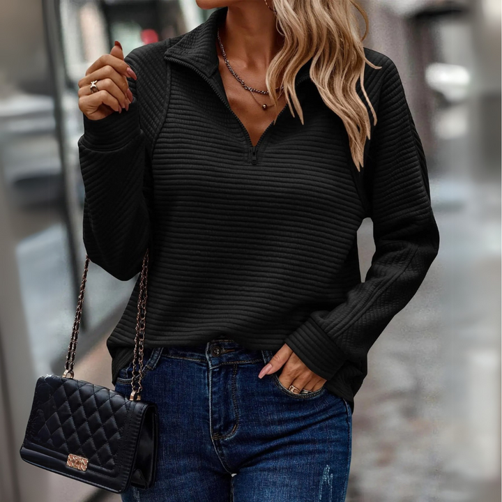 Sarah - Half-Zip Detailed Pullover