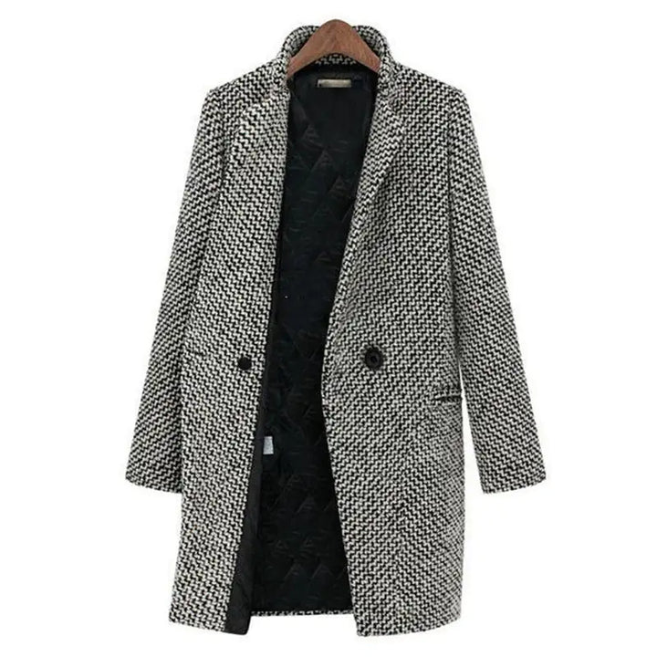 Delphine™ | Stylish Long Wool Coat for Elegant Looks