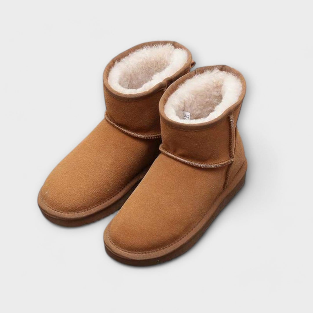 Milena | Winter Boots Lined With Ankle Height