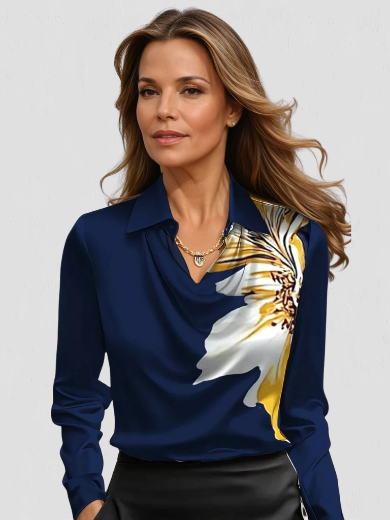 Melody | Satin Drape Blouse