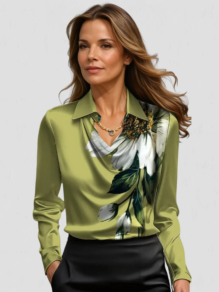 Melody | Satin Drape Blouse