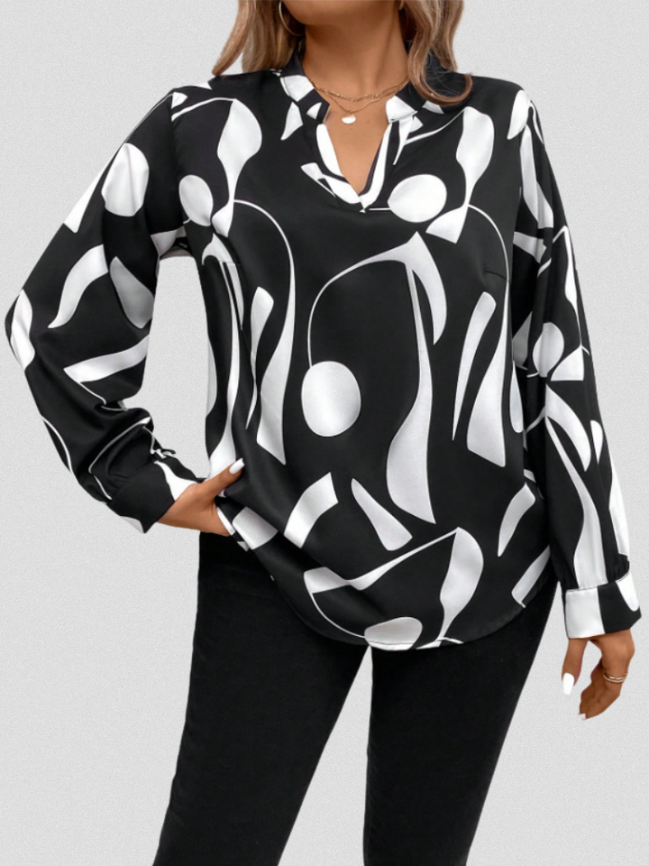 Lyra | Satin Look Blouse