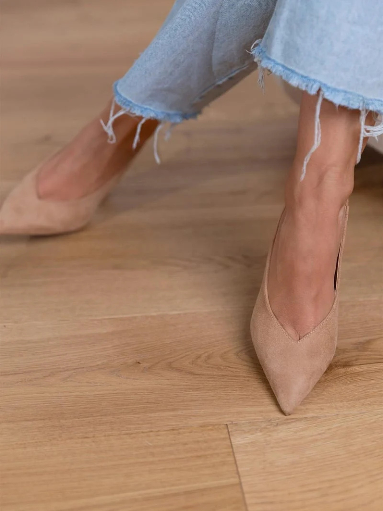 Isabelle | Pointed Toe Slingback Heels