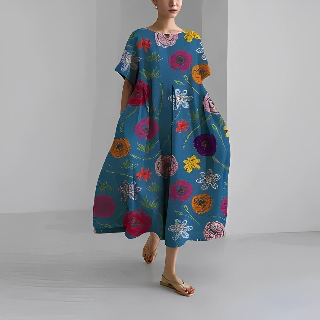 Floria - Vibrant Floral Dress