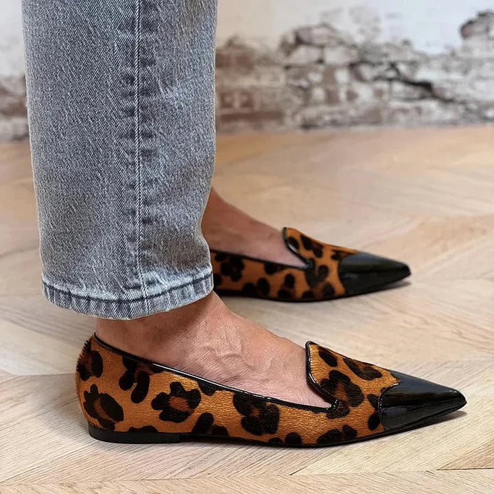 Eleanor | Refined Animal Print Ballet Flats