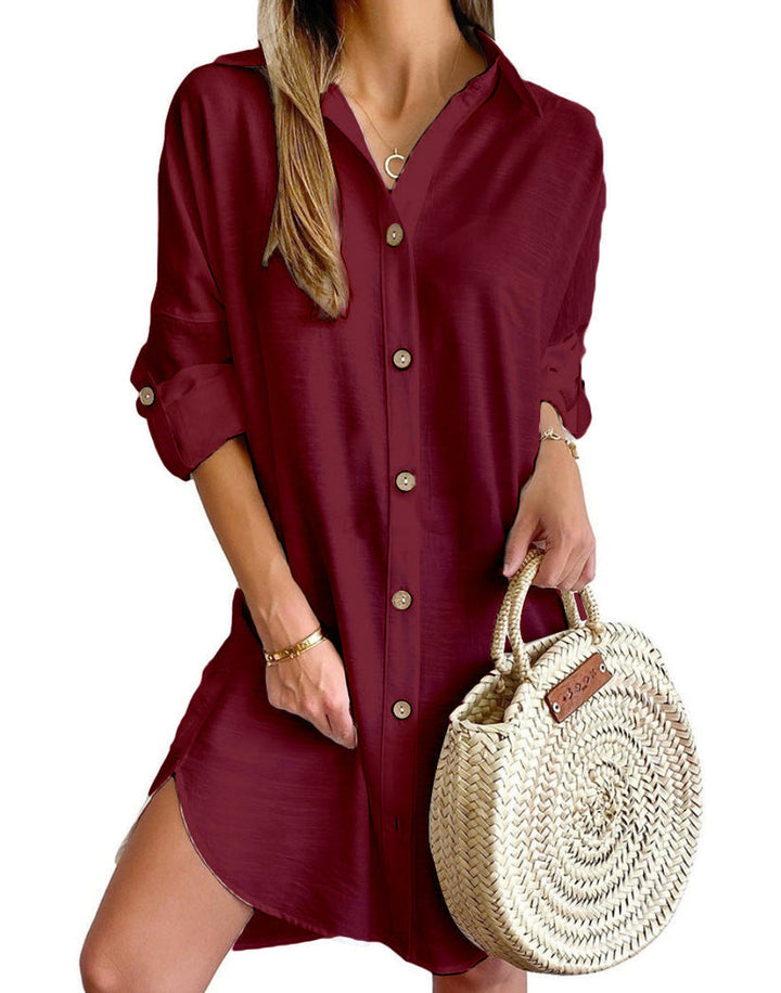 Claribel - Button-Up Shirt Dress