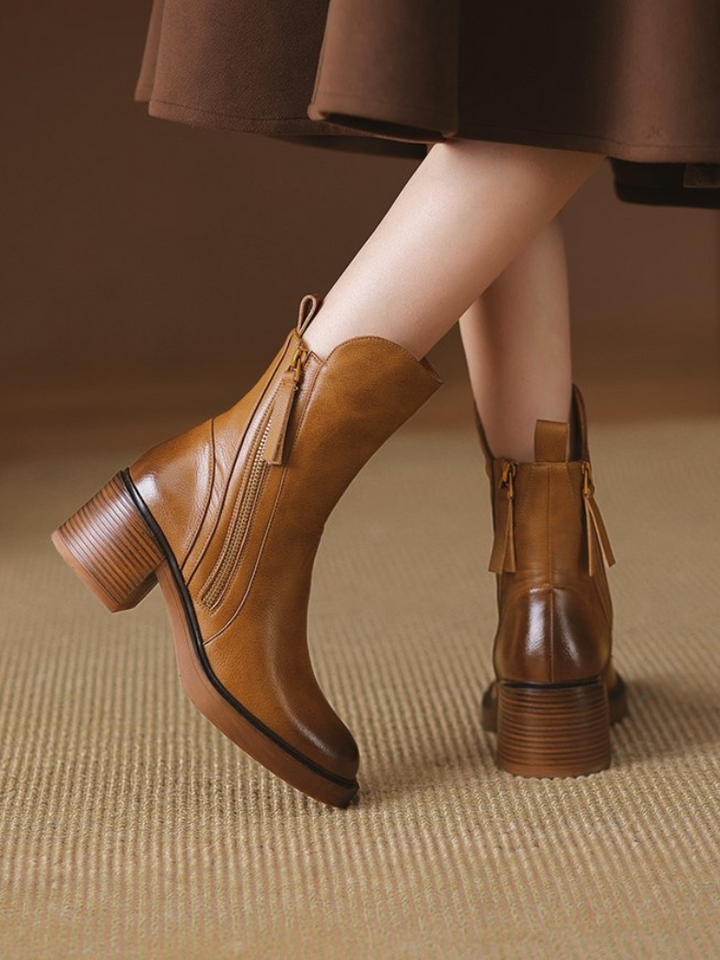 Barbara | Block Heel Ankle Boots