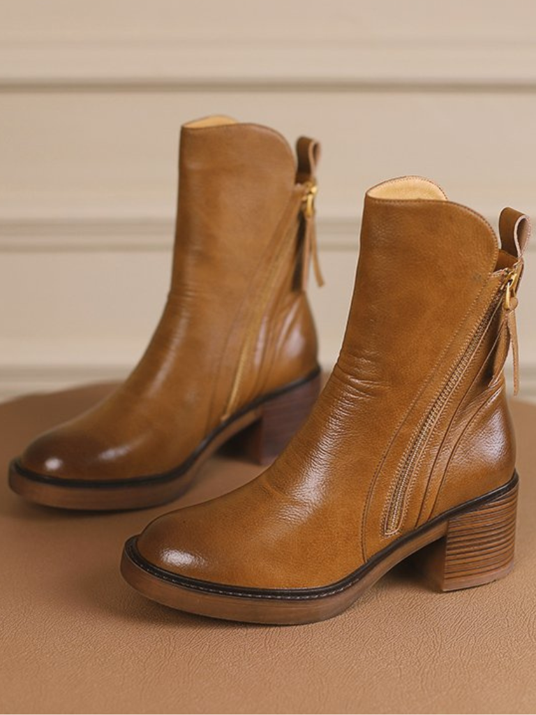 Barbara | Block Heel Ankle Boots