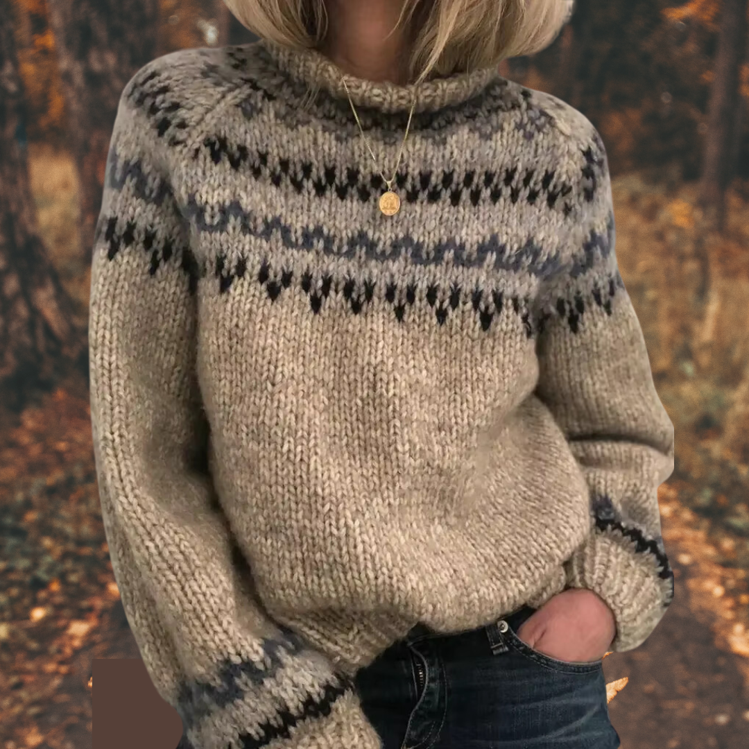 Astrid™ Women's Nordic Elegant Knit Sweater for Women