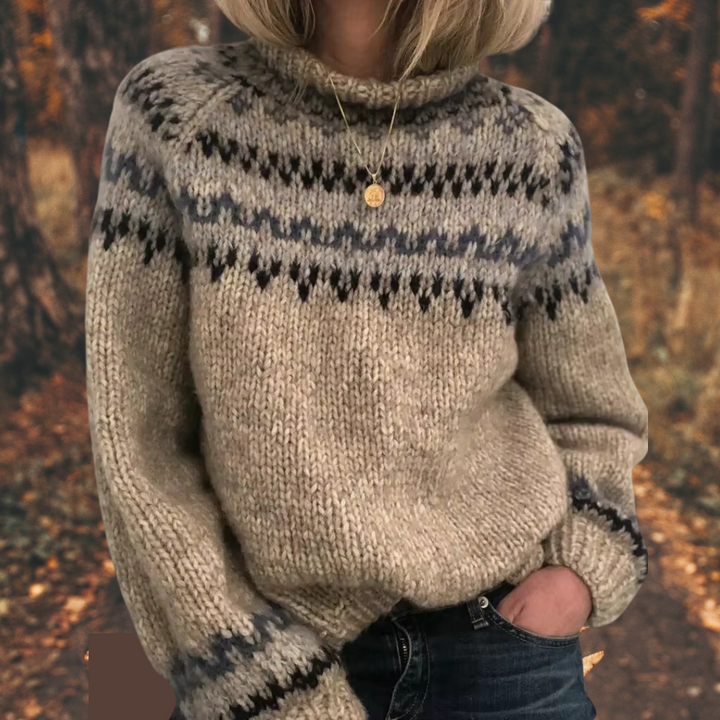 Astrid™ Women's Nordic Elegant Knit Sweater for Women