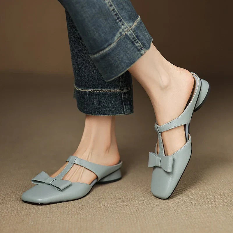 Evelyn | Square Toe Slippers