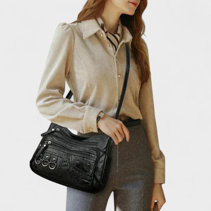 Vintage Inspired Multi-Layer Crossbody Bag