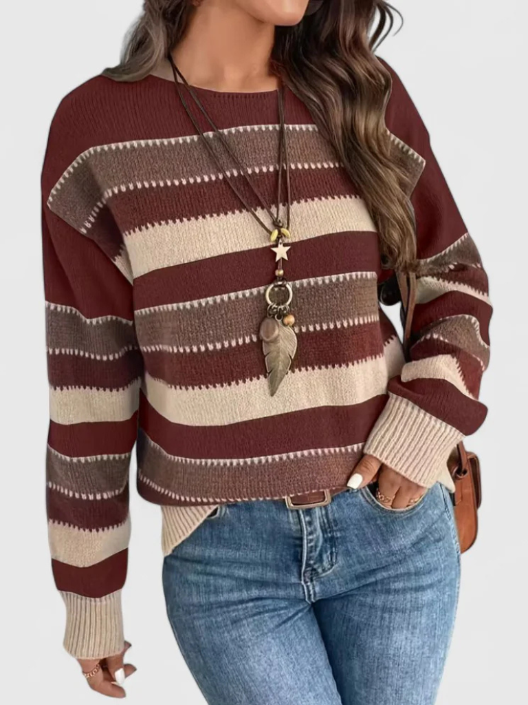 Aubrey | Stripped Pullover