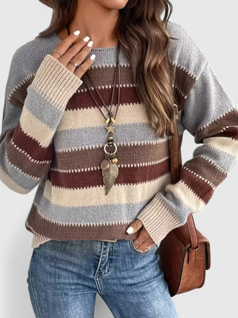 Aubrey | Stripped Pullover