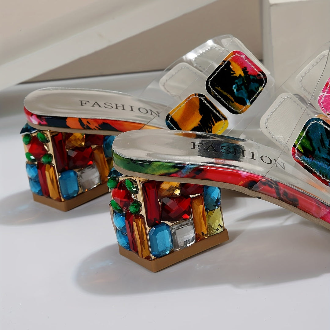 Wendy - Crystal-Embellished Sandals