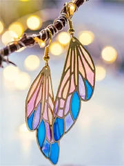 Bella | Dreamy Gradient Transparent Wing Earrings