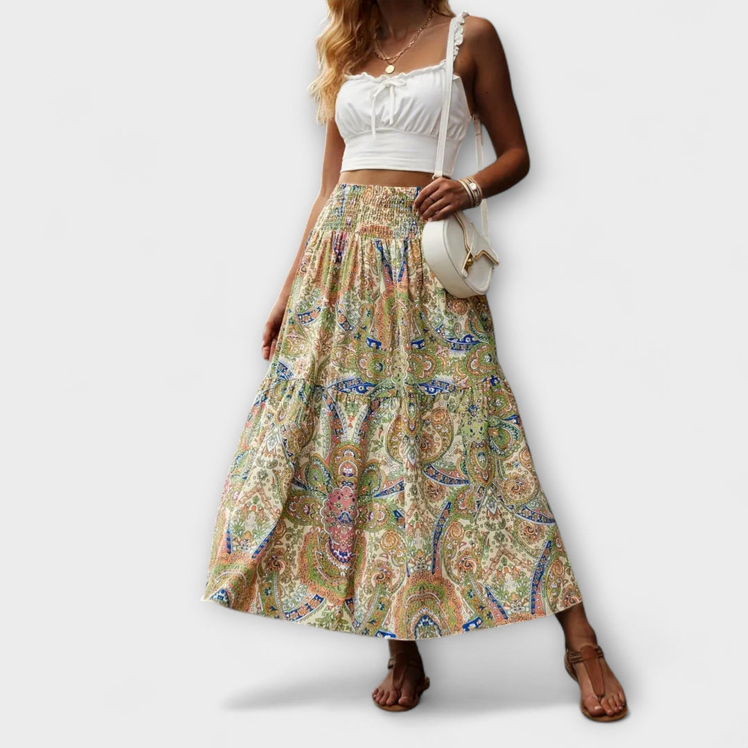 Flowing Patterned Skirt