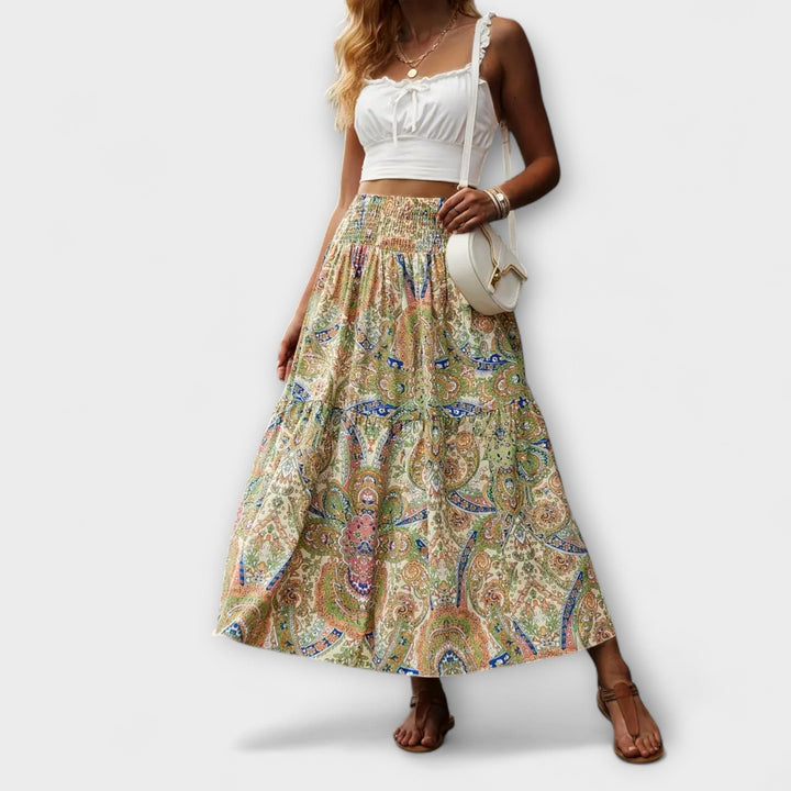 Flowing Patterned Skirt