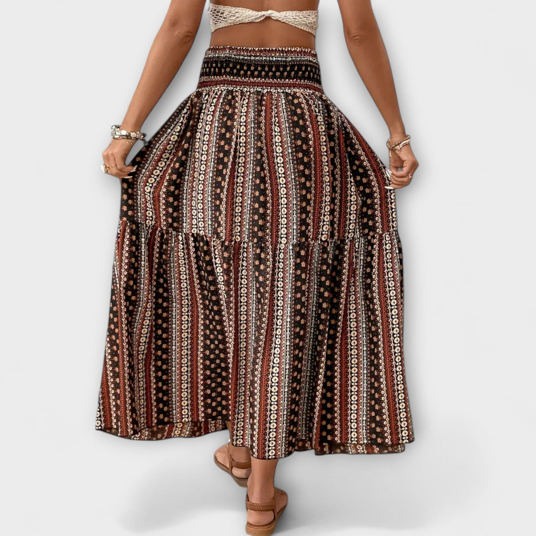 Flowing Patterned Skirt