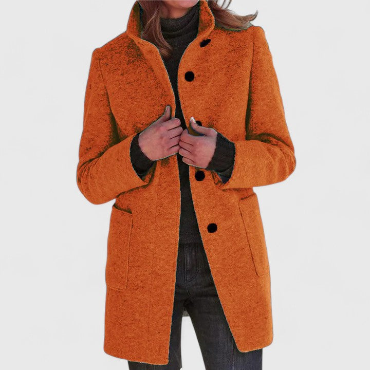 Elena® | Elegant Wool Blend Coat