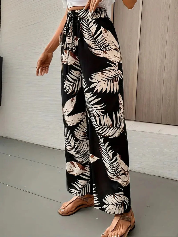 Camille™ Women's Summer Pants with Stunning Floral Print