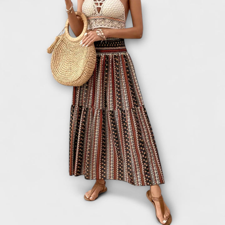 Flowing Patterned Skirt