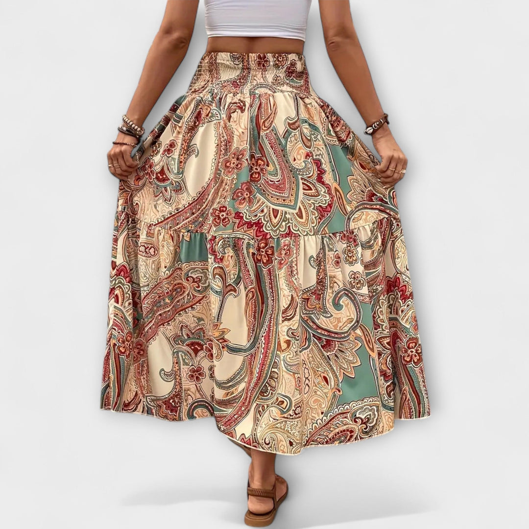Flowing Patterned Skirt