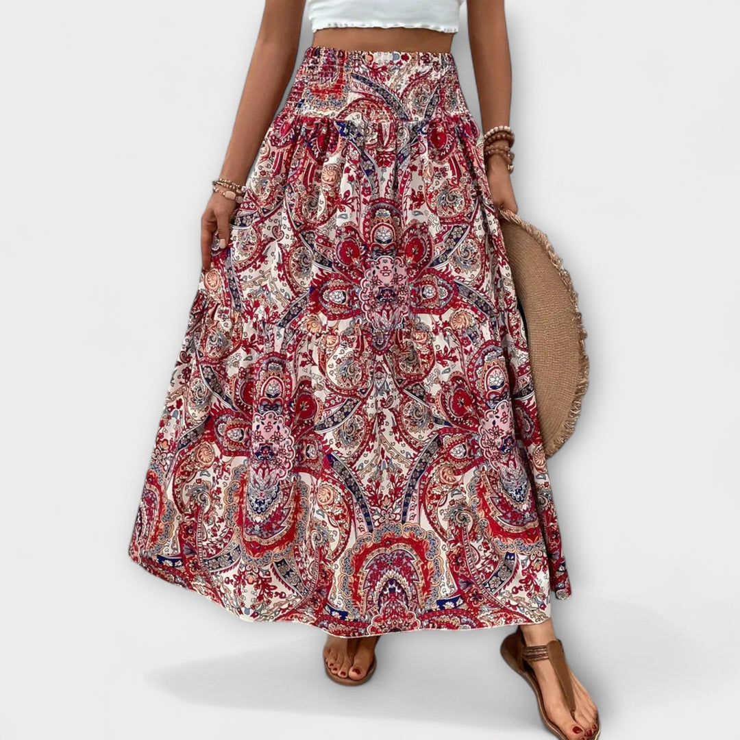 Flowing Patterned Skirt