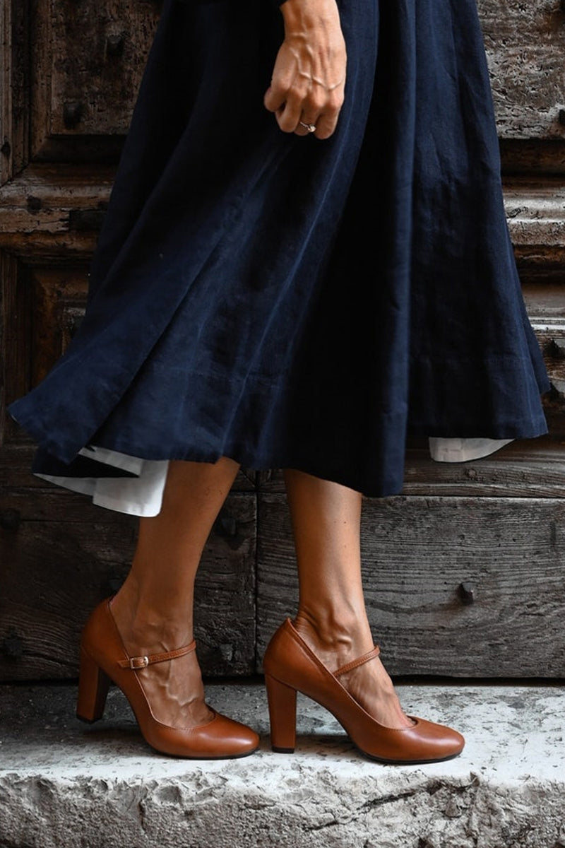 Britney | Daily sandals with strap on low heel