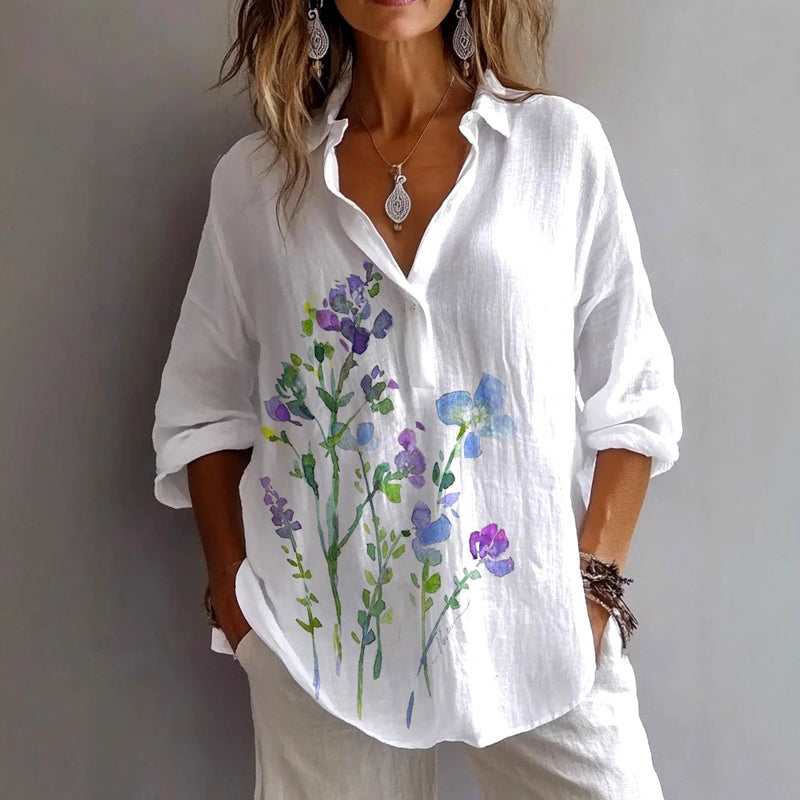 Elegant Weekend Blouse - Loose Fit and Comfortable