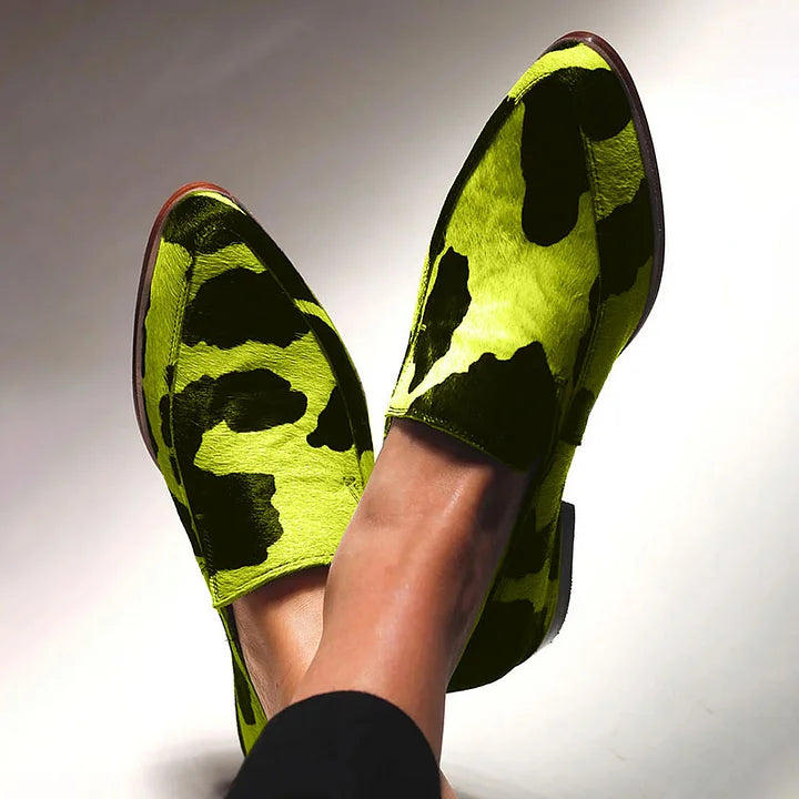 Madison | Statement Animal Print Loafers