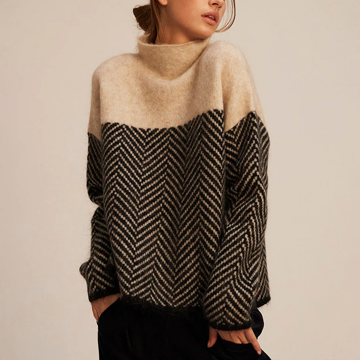 Isabelle - Elegant Trendy High Neck Top