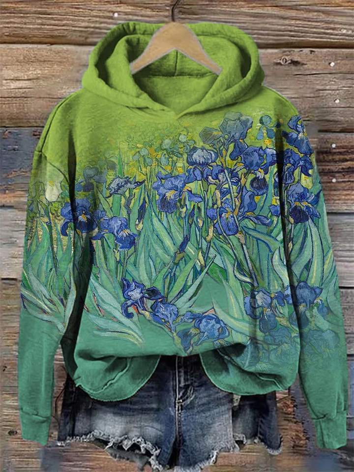 Samantha | Iris-Inspired Gradient Contrast Cozy Hoodie