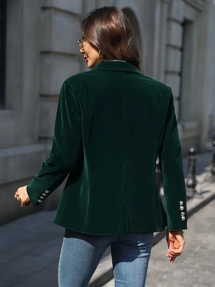 Savannah™ - Elegant Velvet Blazer for a Refined Style