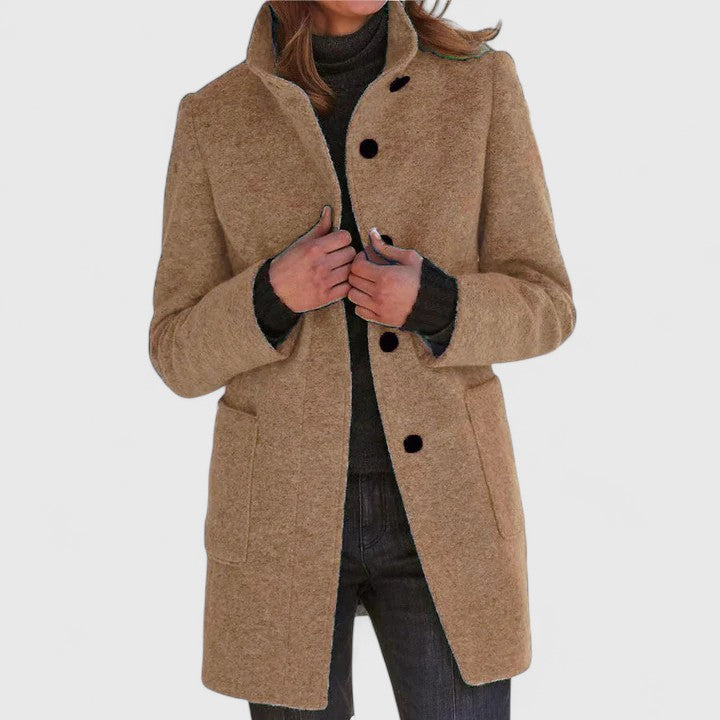 Elena® | Elegant Wool Blend Coat