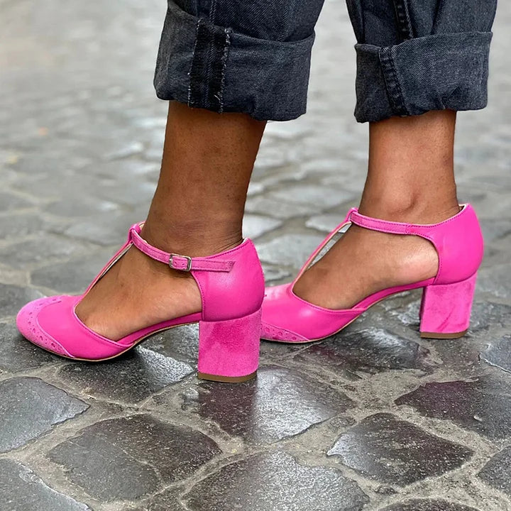 Mia | Closed Sandal With T Bar Strap