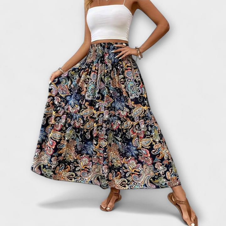Flowing Patterned Skirt