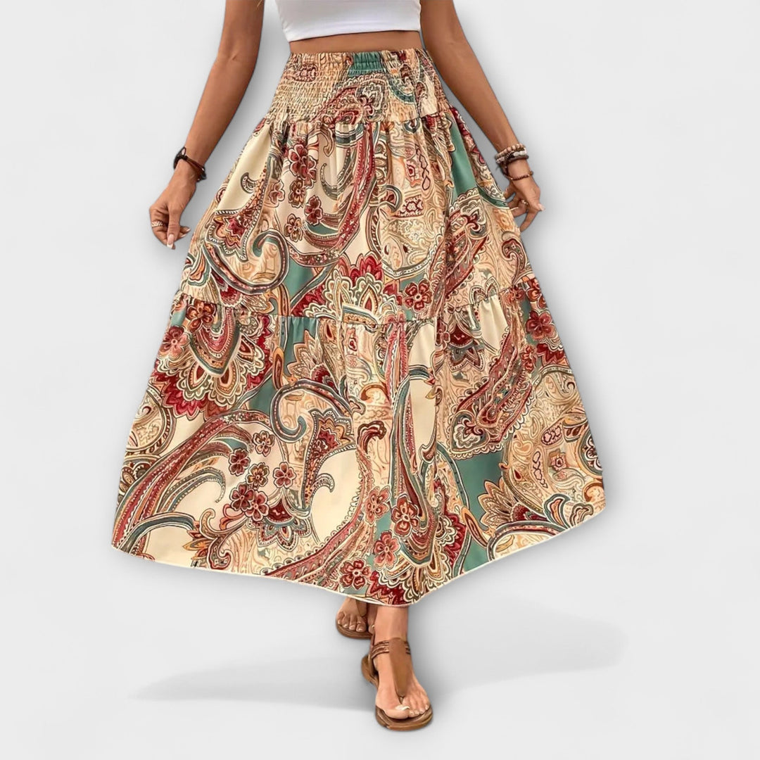 Flowing Patterned Skirt