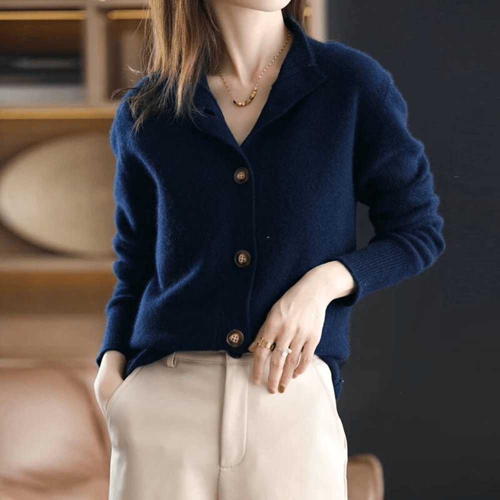 Annie™ | Luxurious Knit Cashmere Gilet for Stylish Comfort