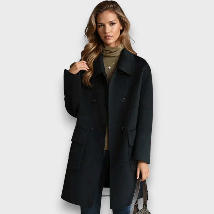 Celisse | Classic Double-Breasted Coat