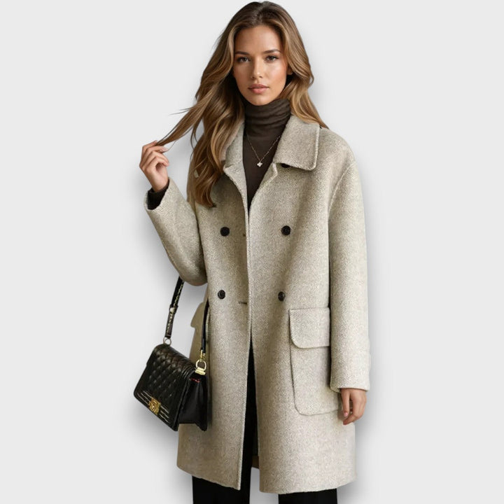 Celisse | Classic Double-Breasted Coat
