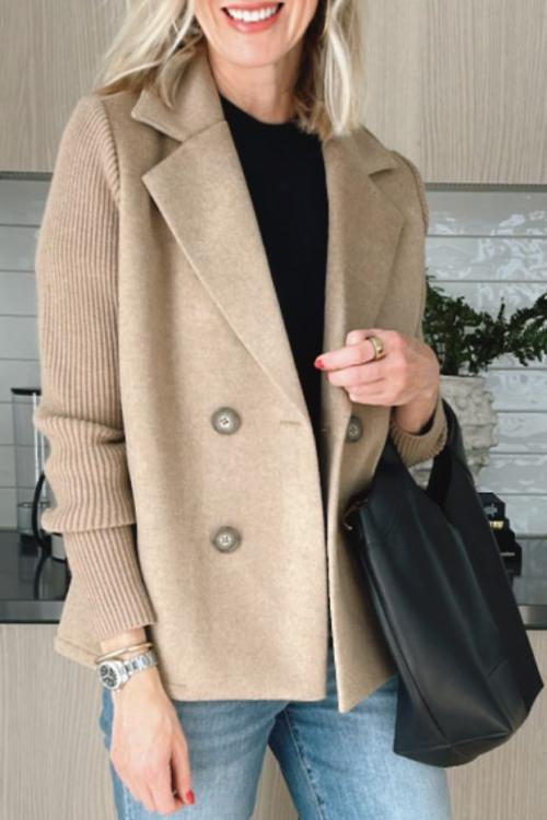 Amelia™ | Schicker Blazer mit Strickärmeln