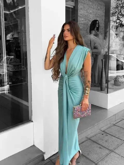 Celina | Elegant Draped Dress
